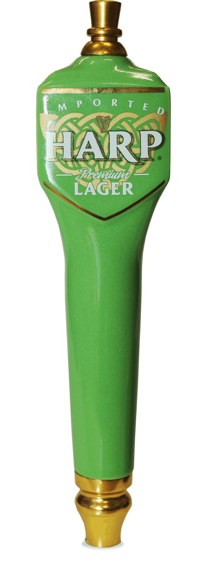 Harp Lager has a beverage tapper!