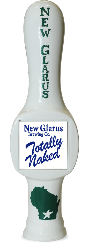 New Glarus Totally Naked has a beverage tapper!