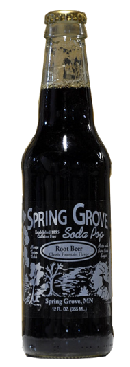 Spring Grove Root Beer Soda Pop