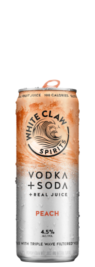 White Claw Vodka + Soda Peach