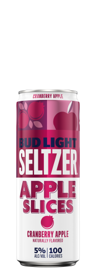 Bud Light Seltzer Apple Slices Cranberry Apple