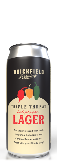 Brickfield Brewing Triple Threat Hot Pepper Lager