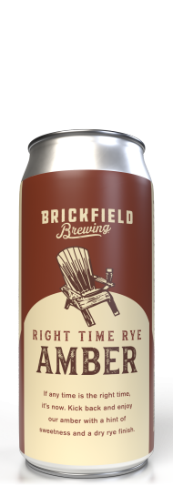 Brickfield Brewing Right Time Rye Amber