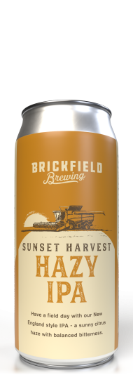 Brickfield Brewing Sunset Harvest Hazy IPA