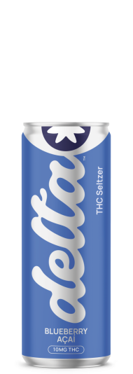 Delta 10mg THC Seltzer Blueberry Acai