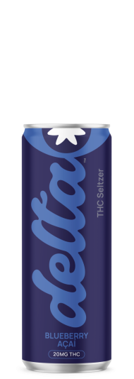 Delta 20mg THC Seltzer Blueberry Acai