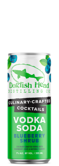 Dogfish Head Culinary-Crafted Cocktails Blueberry Shrub Vodka Soda