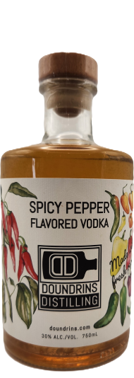 Doundrins Distilling Spicy Pepper Vodka
