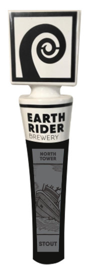 Earth Rider North Tower Stout has a beverage tapper!