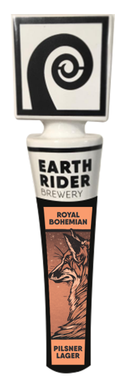 Earth Rider Royal Bohemian Pilsner has a beverage tapper!