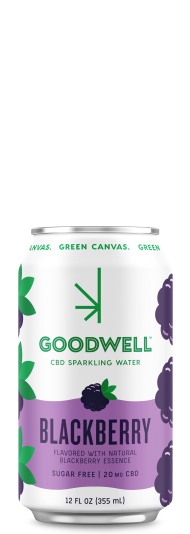 Goodwell CBD Sparkling Water Blackberry
