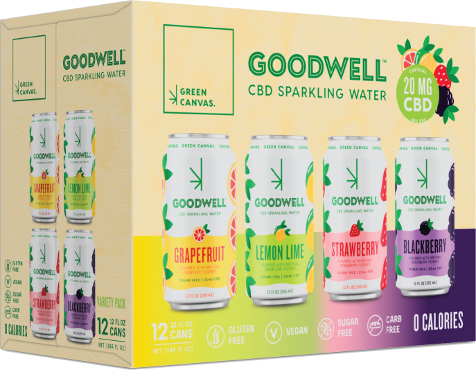 Goodwell CBD Sparkling Water Mix Pack