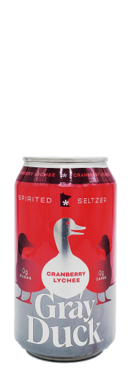 Gray Duck Seltzer Cranberry Lychee