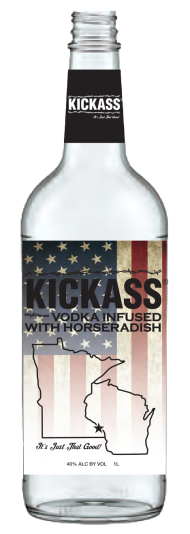 Kickass Vodka infused with Horseradish