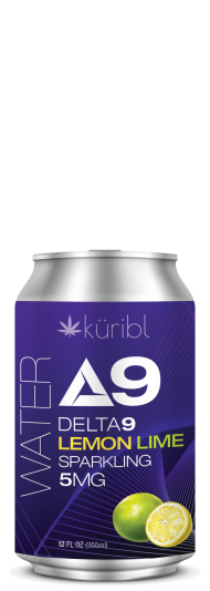 Kuribl Delta9 Sparkling Water Lemon Lime