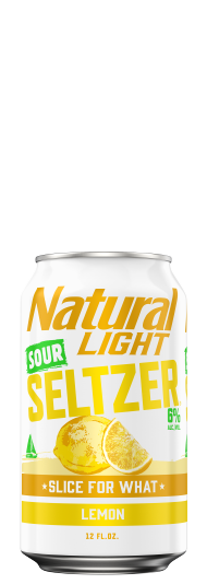Natural Light Sour Seltzer Slice For What Lemon