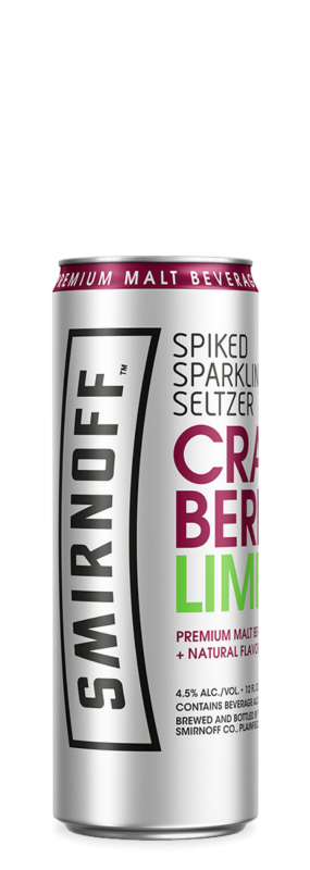 Smirnoff Sparkling Seltzer Cranberry Lime