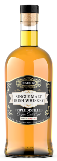 St. Patrick's Single Malt Cognac Oak Aged Irish Whiskey