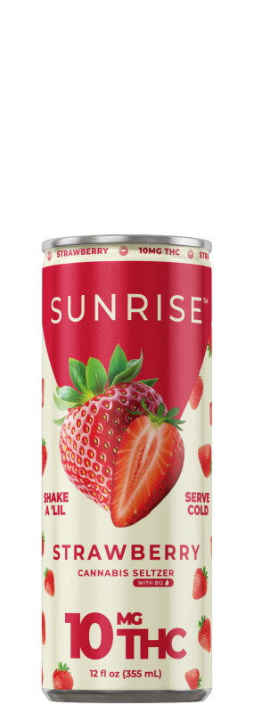 Sunrise Cannabis Seltzer 10mg Strawberry