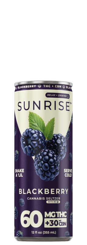 Sunrise Cannabis Seltzer 60mg Blackberry