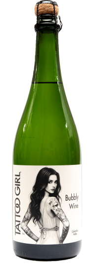 Tattoo Girl Bubbly Wine
